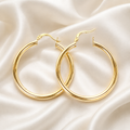Aretes de Aro Clásico Dorado